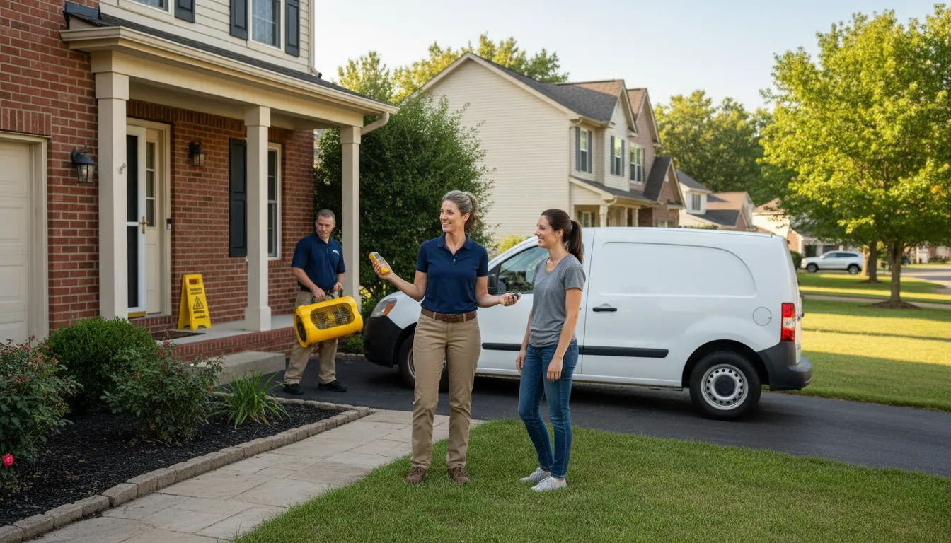 Residential water damage restoration in West Long Branch, NJ